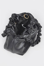 Faux Leather O Ring Handbag