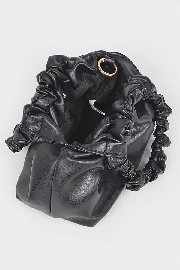 Faux Leather O Ring Handbag