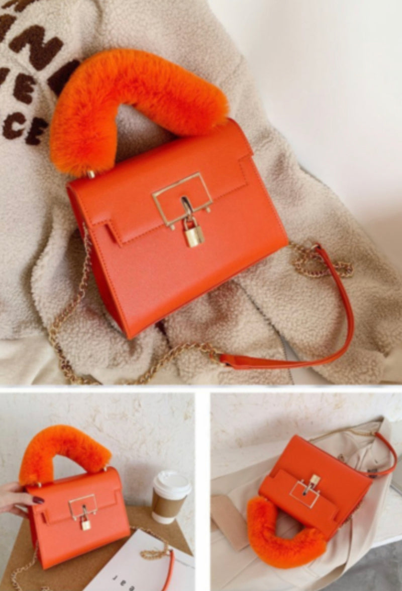 Locked in Fur Handbag