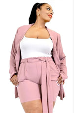 Boss Up Blazer 2Pc Set (Plus Size)