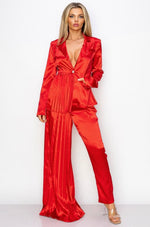 The Icon Blazer & Pants Set  (Red)