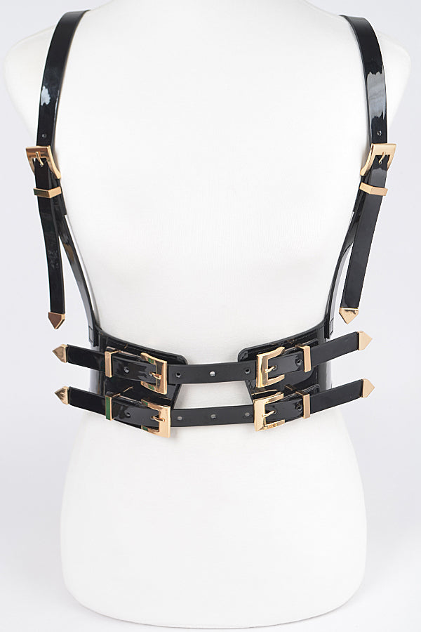 Harness Me Faux Leather Belt