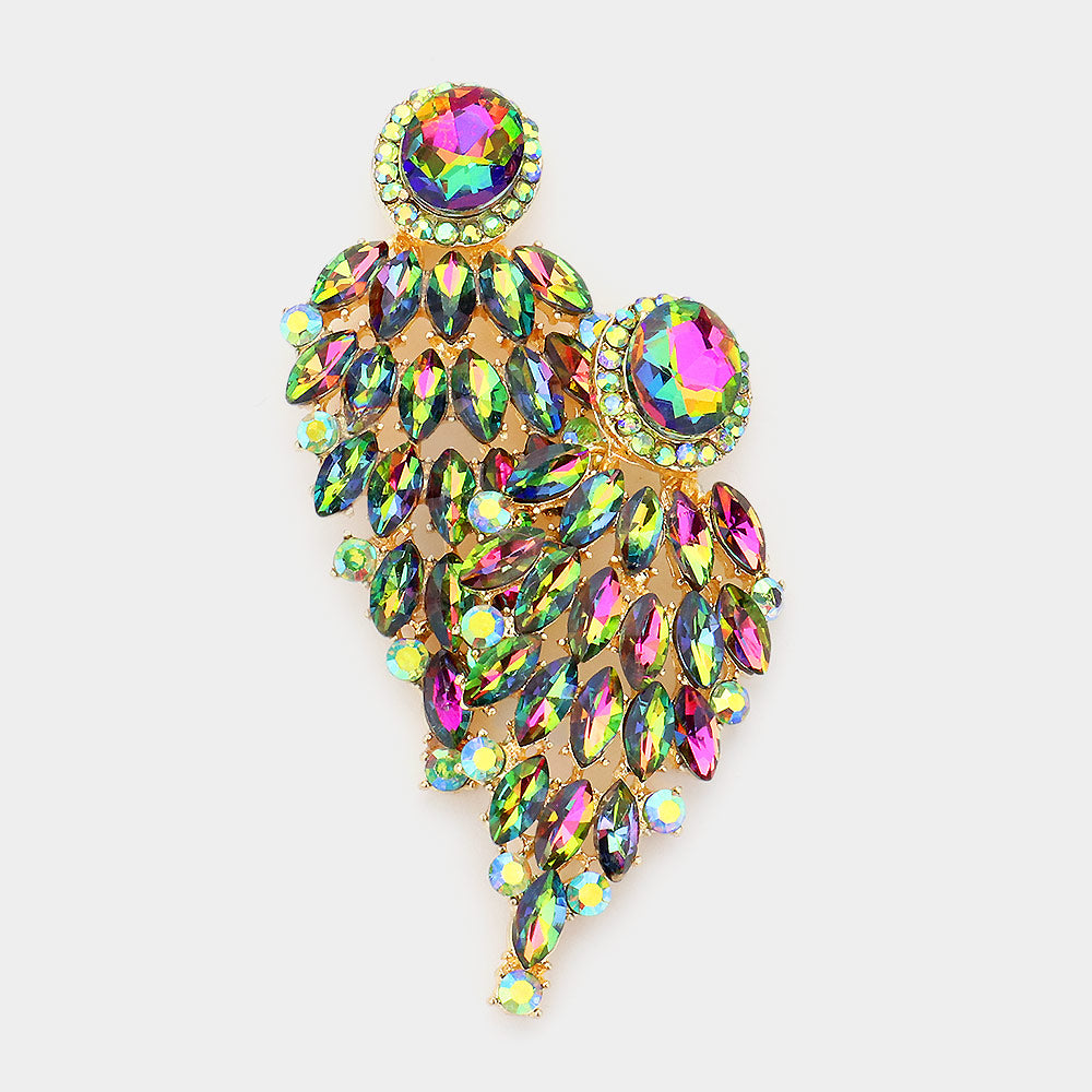Vine cluster stone Earrings