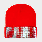 Embellished Rhinestone Beanie Hat