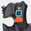 Beaded Dangle Tassel Earring