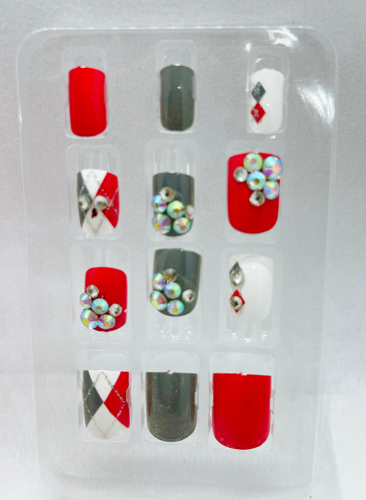 Abstract Crystal 5D Nails