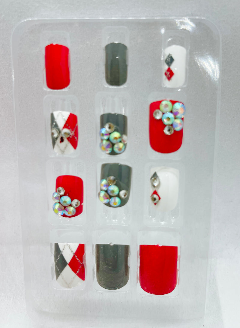 Abstract Crystal 5D Nails