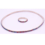 Rainbow Anklet & Toe Set