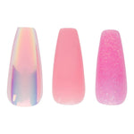 Pink Glam Couture Medium Coffin Press On Nail Set