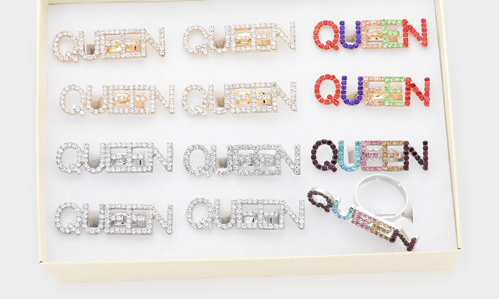 Rhinestone Queen Ring