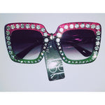 Diamond Luxe Color Block Sunglasses