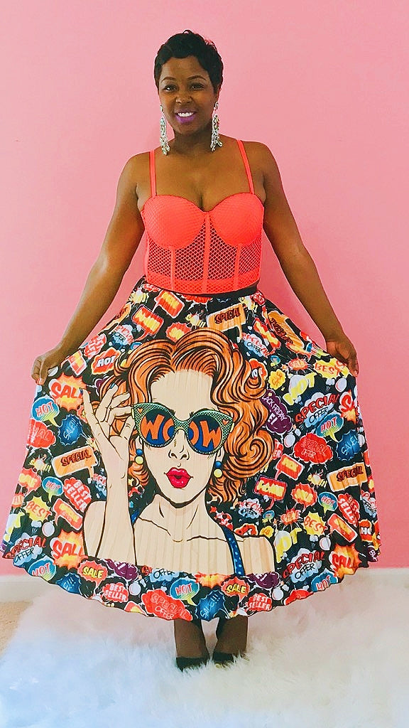Comic Beauty Maxi Skirt