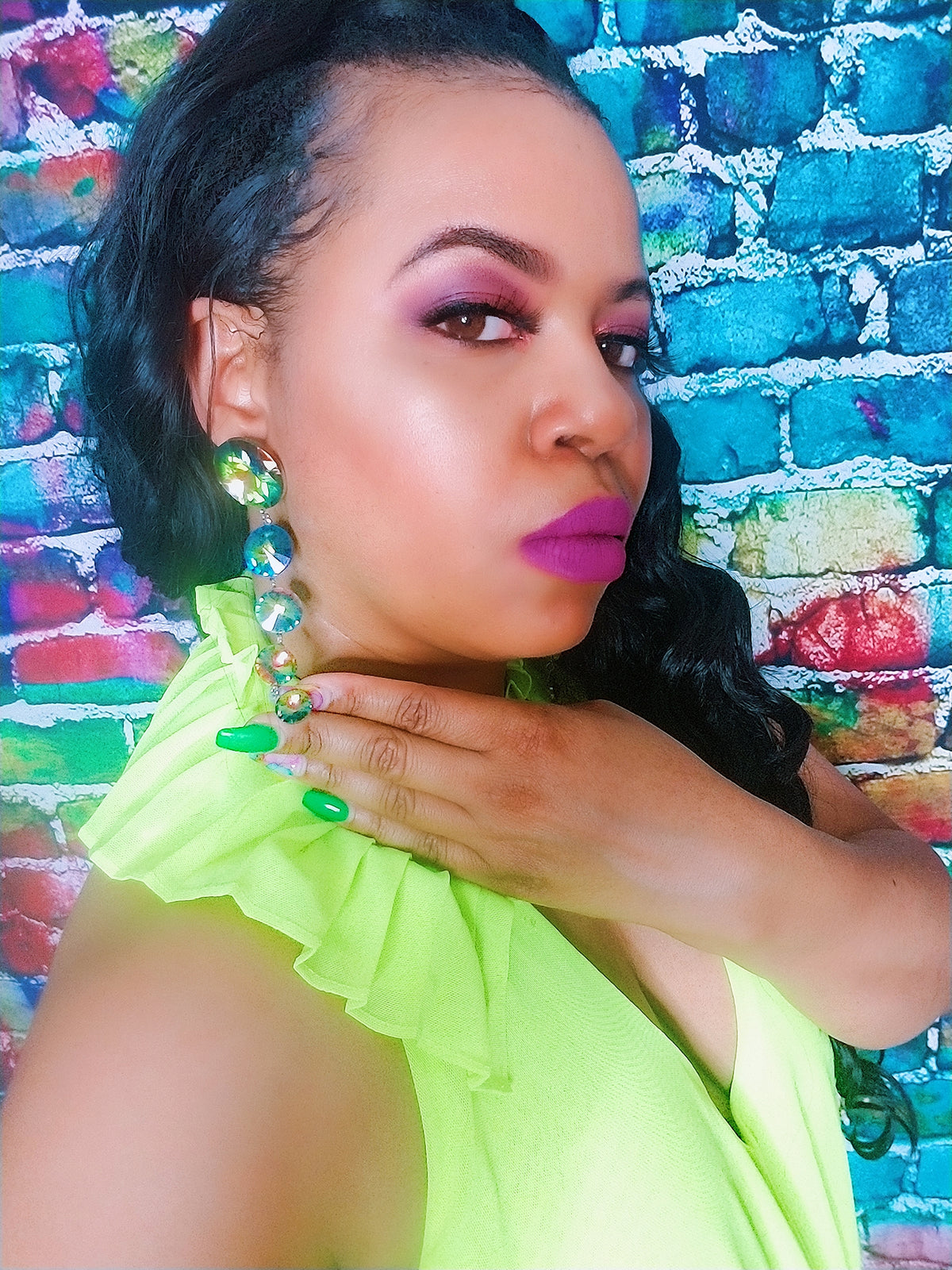 Prismatic Teardrop Earrings