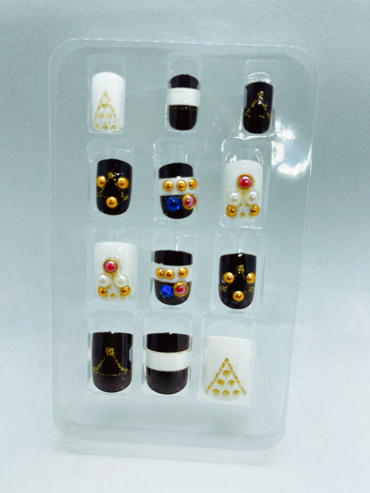Diamonds and Pearls 5D Nails