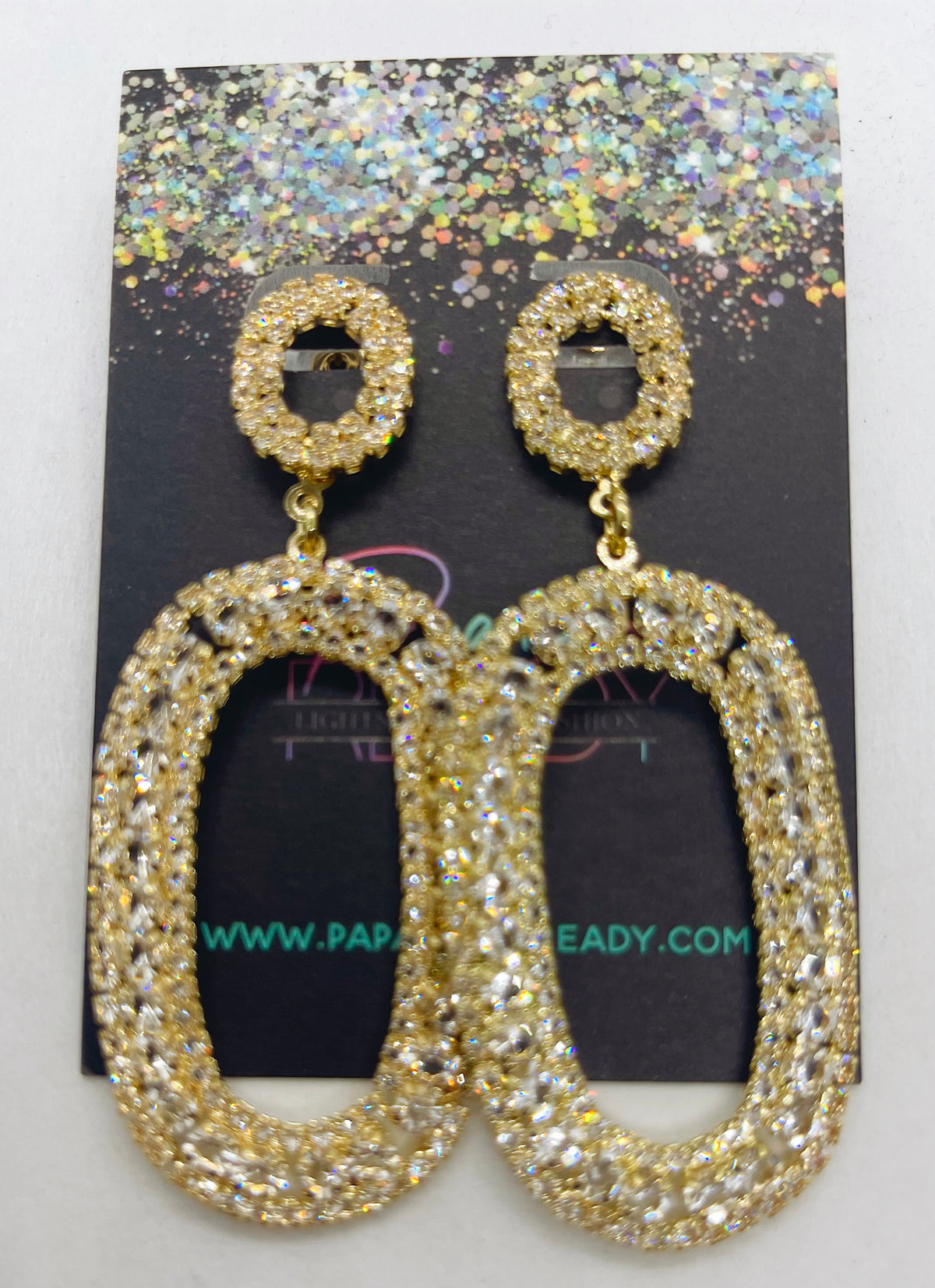 Oval Glam Earrings