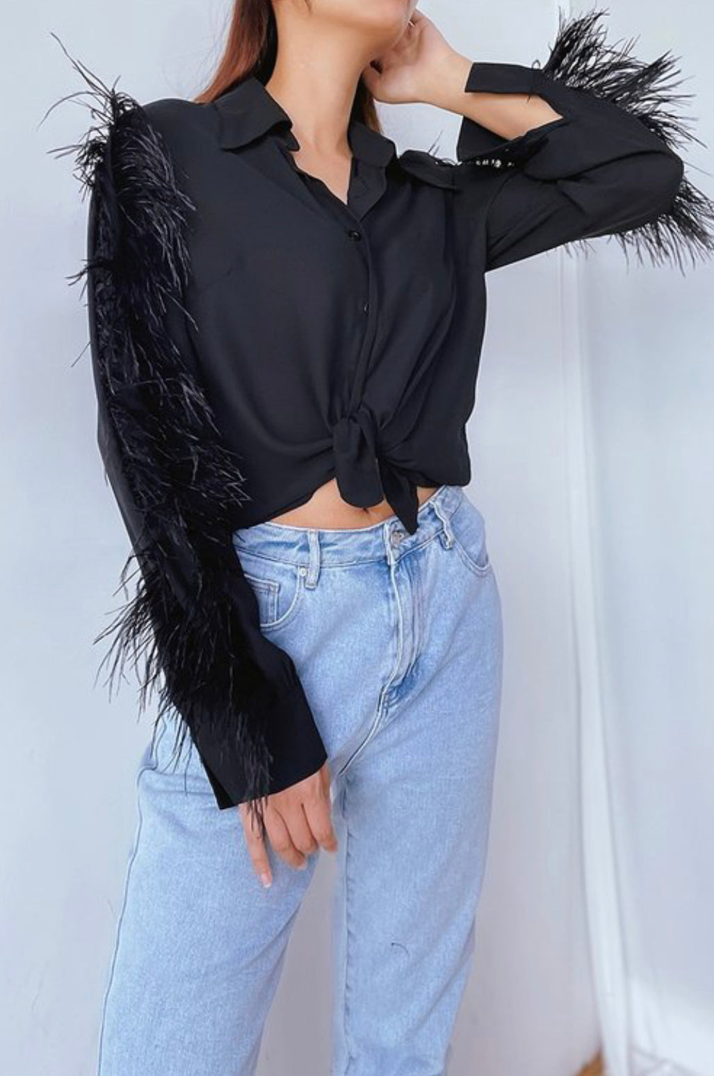 Raven Feather Blouse