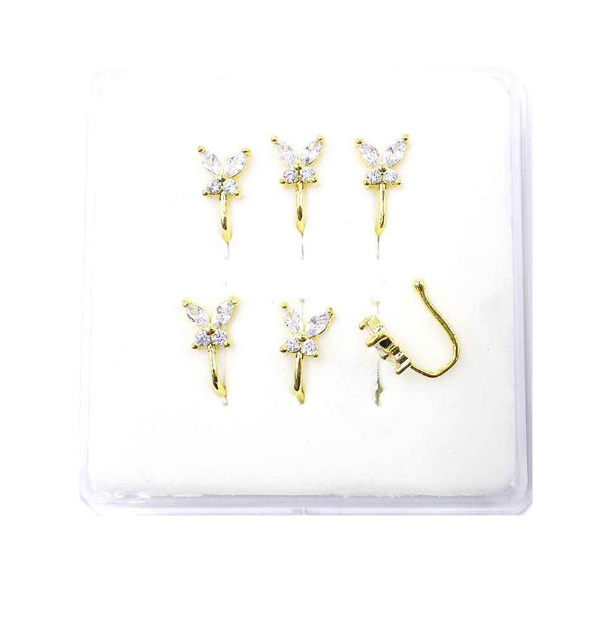 Butterfly Bling Nose Cuff