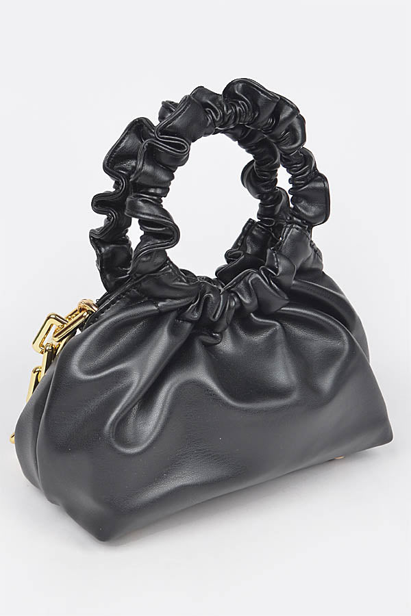 Faux Leather O Ring Handbag