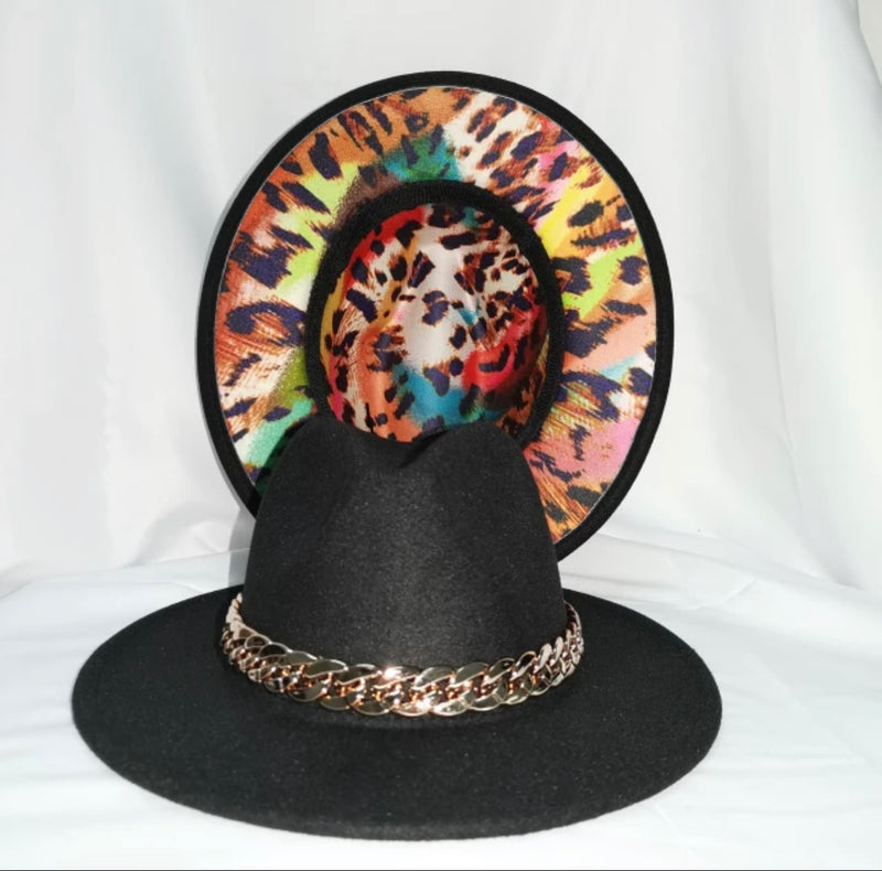 Wild Thang Fedora Hat w/Chain