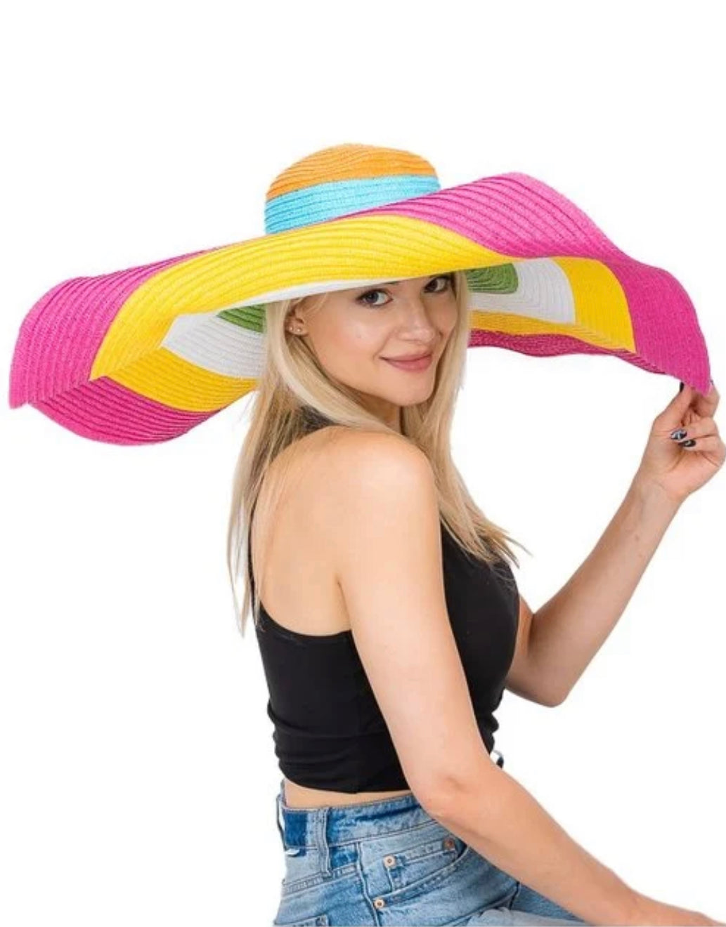 Rainbow Skies Straw Hat