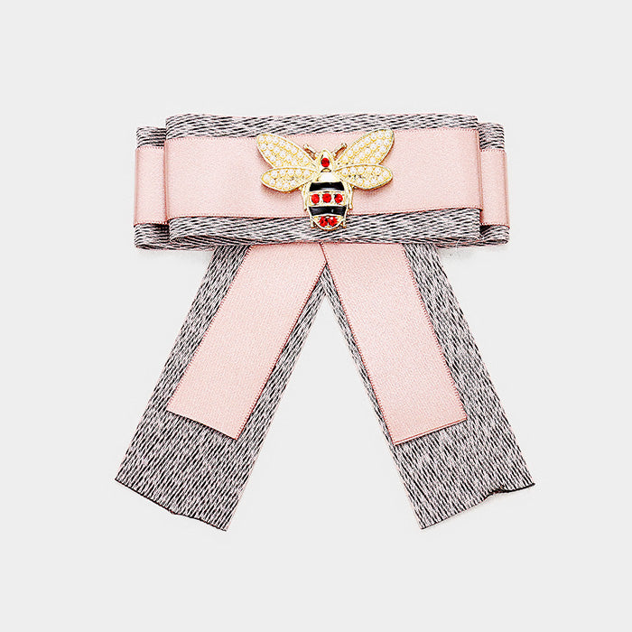 Honey Bee Ribbon Brooch