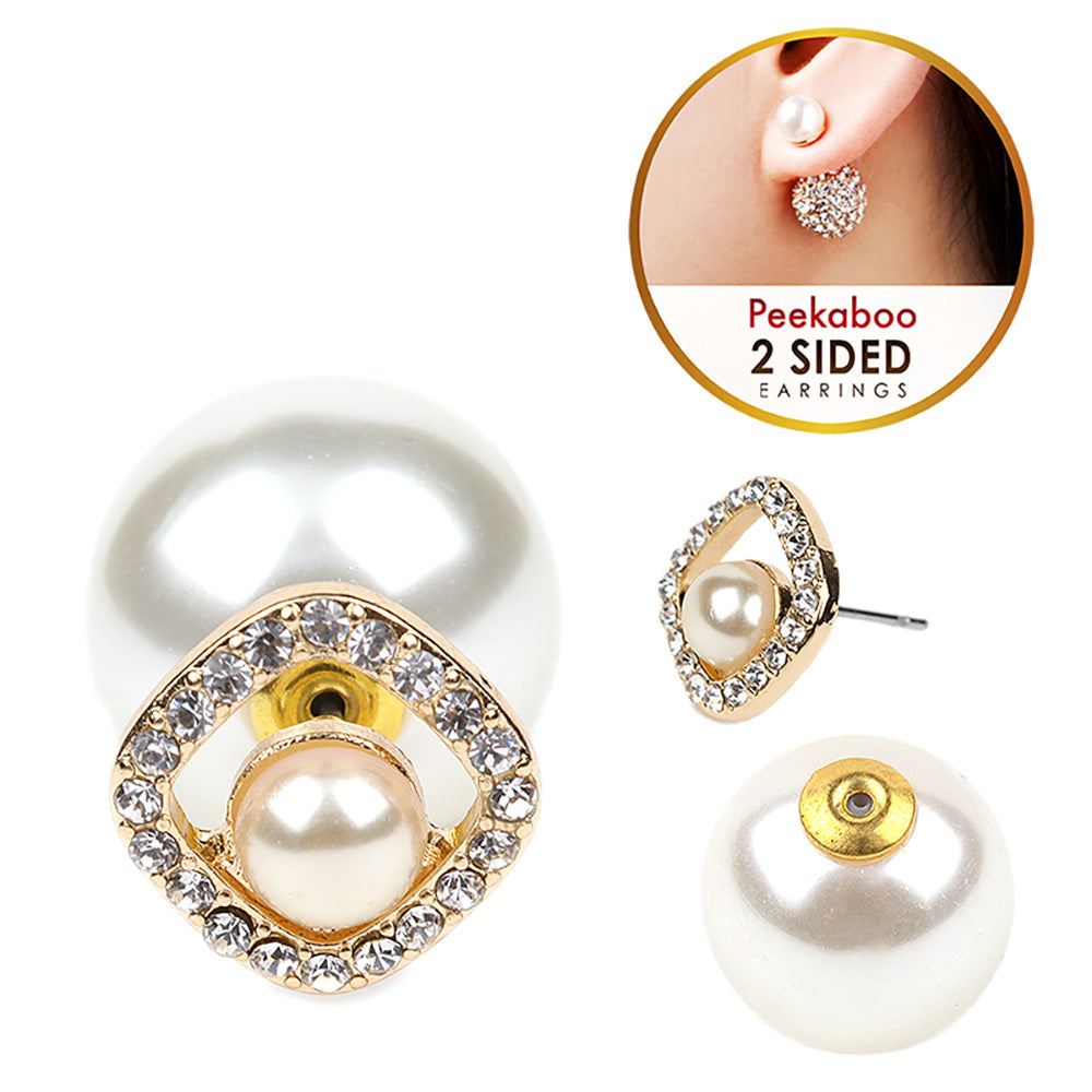 Pearl Peekaboos Stud Earrings