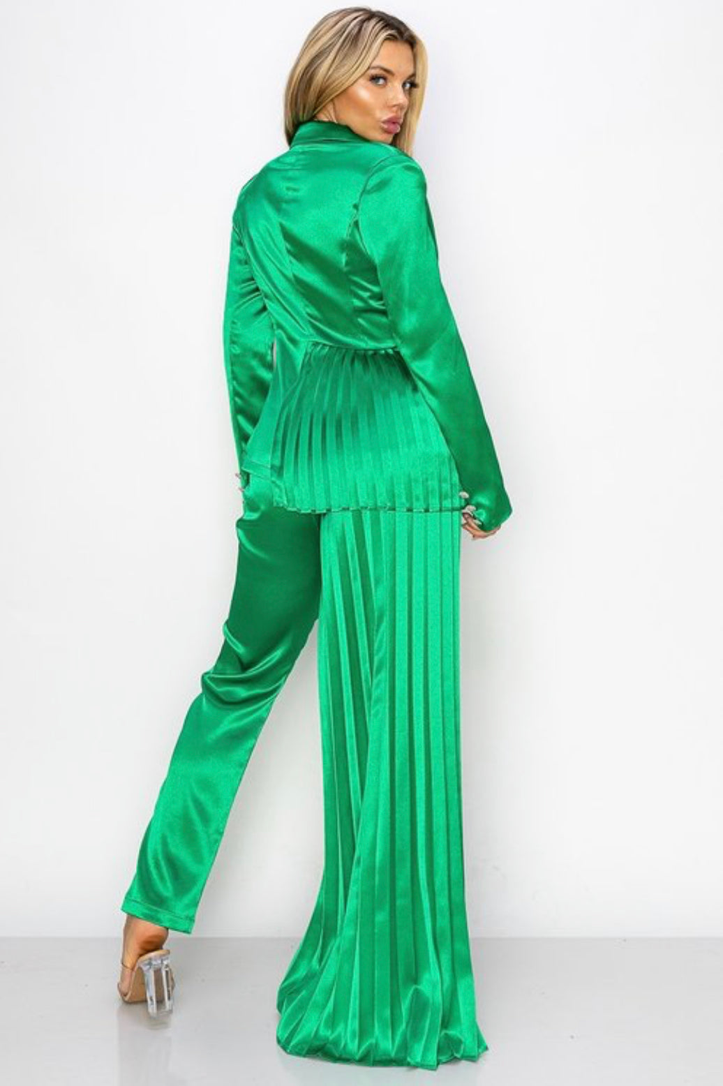 The Icon Blazer & Pants Set  (Green)