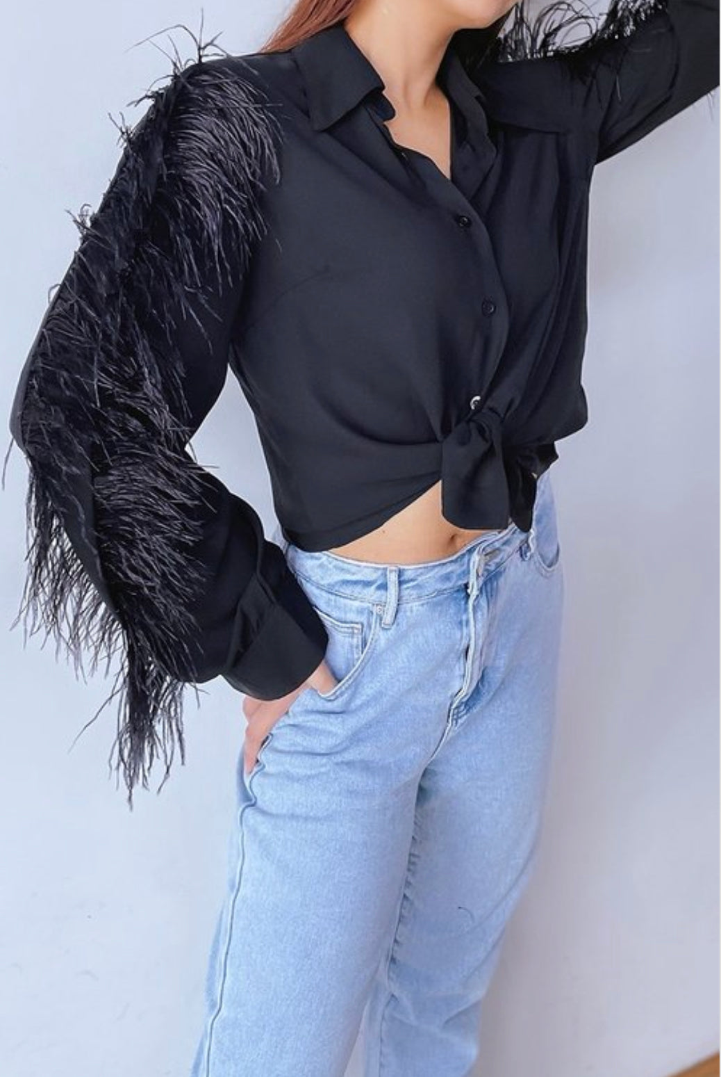 Raven Feather Blouse