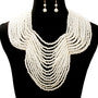 Reversible Pearl Necklace & Earring Set