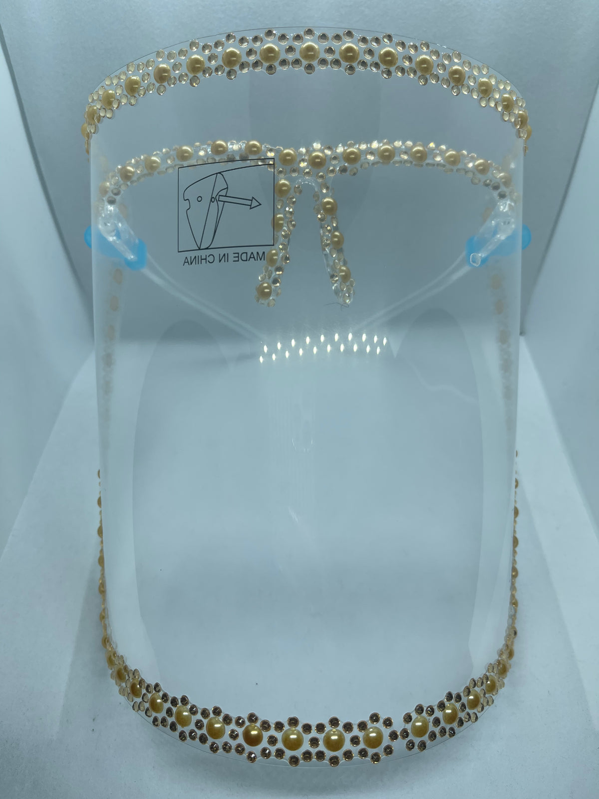 Pearl Bling Face Shield