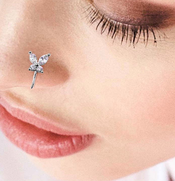Butterfly Bling Nose Cuff