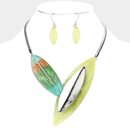 Leaf Necklace Set