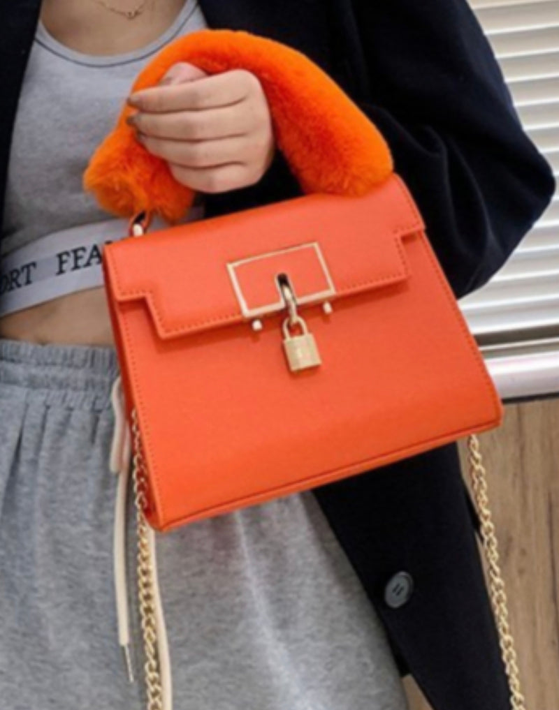 Locked in Fur Handbag
