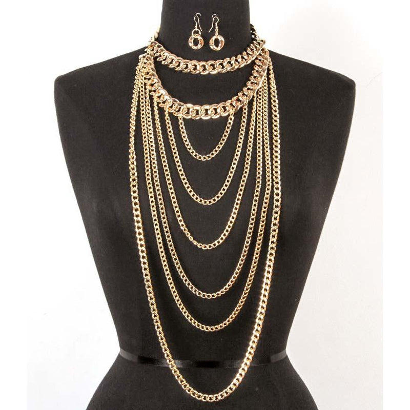 Urban Goddess Necklace & Earring Set