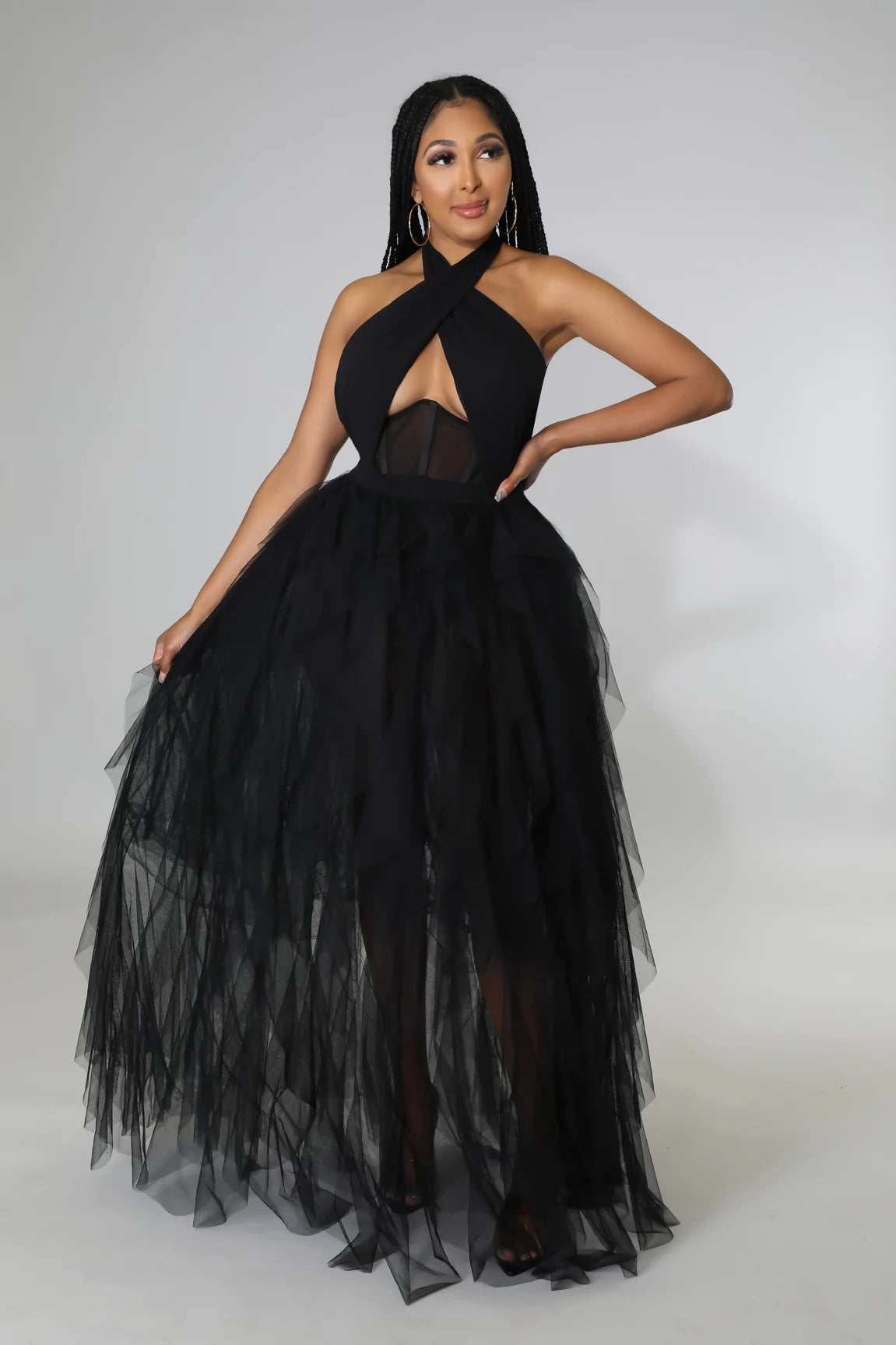 Midnight Tulle Dress