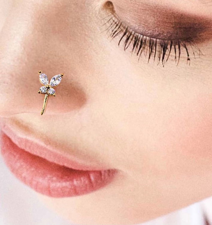 Butterfly Bling Nose Cuff