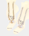 Heart Pearl Hoop Earring & Anklet Set