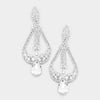 Crown Me Teardrop Chandelier earrings