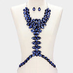 The "Elegant" Body chain Necklace & Earring Set
