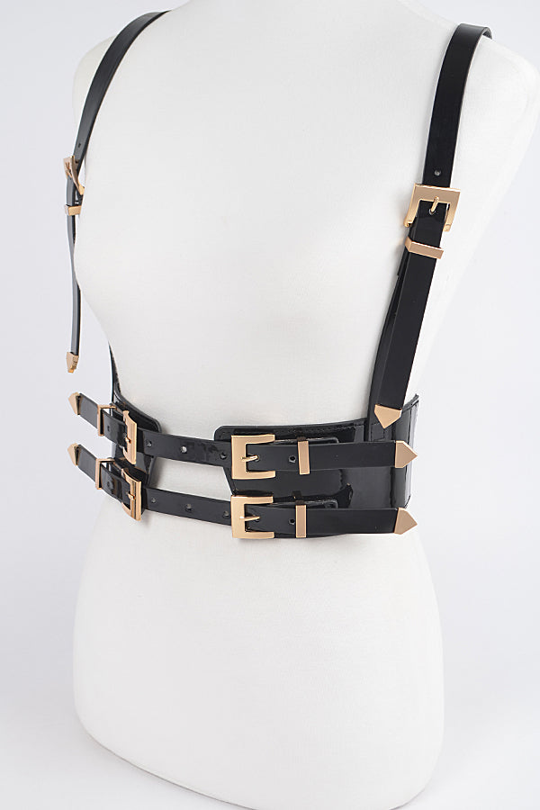 Harness Me Faux Leather Belt