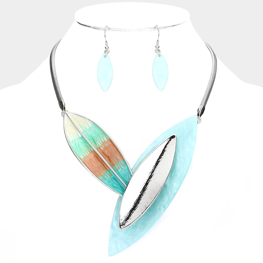 Leaf Necklace Set
