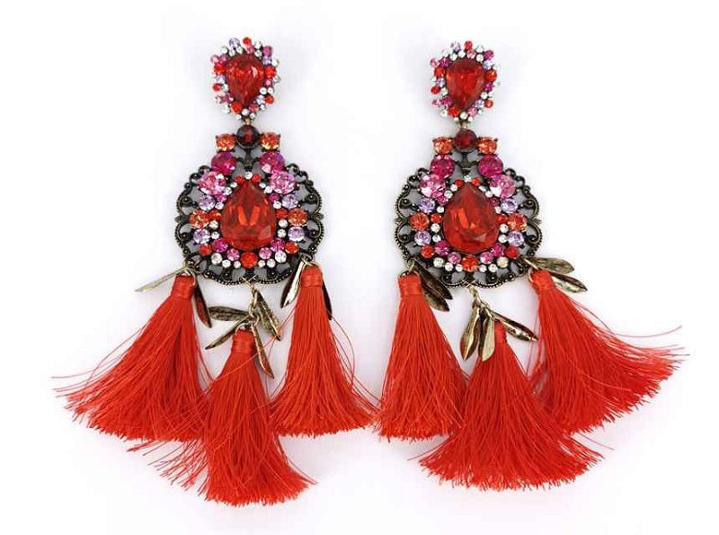 Vintage Glamour Tassel Earrings