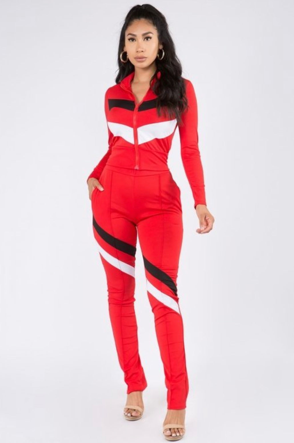 Barely Basic Color block Tracksuit