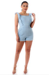 Classic Girl Denim Romper