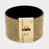 Rhinestone Lock Bracelet