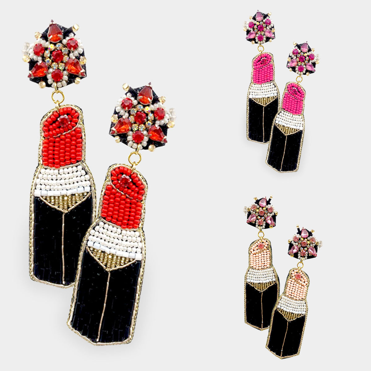 Lipstick Glam Earrings