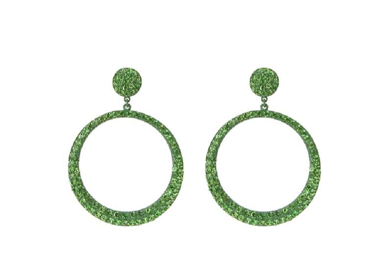 Classic Round Rhinestone Earrings