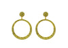 Classic Round Rhinestone Earrings