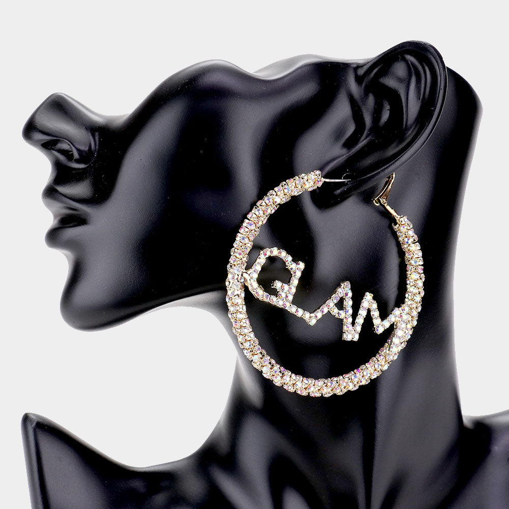 Glam Rhinestone Hoops