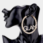 Glam Rhinestone Hoops